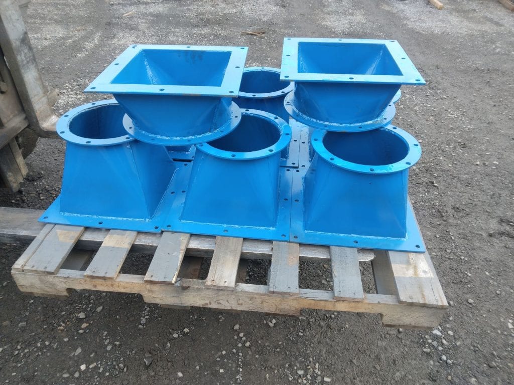 Painted custom fabricated part