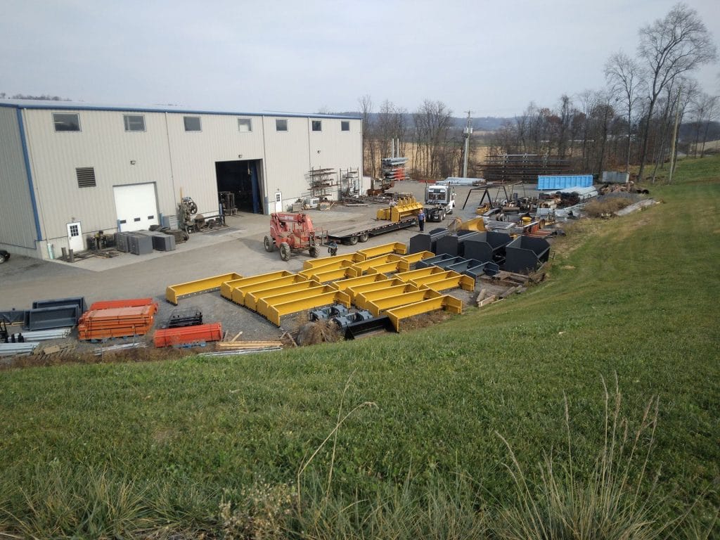 Shop exterior and yard